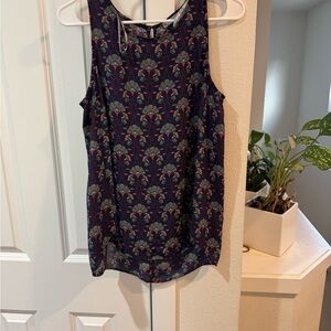 Floral Sleeveless Top - Multicolor